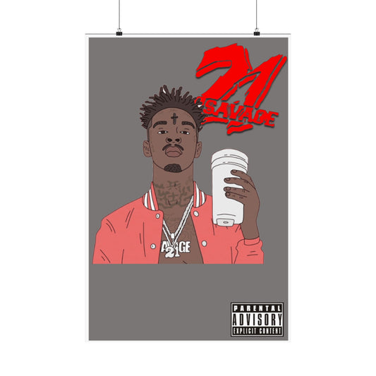 21 Savage Matte Poster